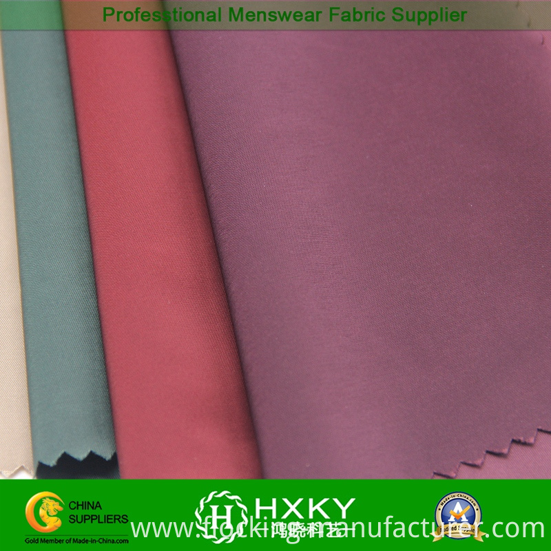 Semi Memory Polyester Spandex Fabric with T400 Fiber for Men's Long Trench